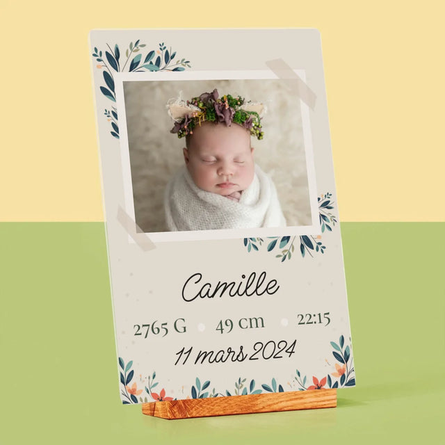 L'Acte De Naissance De L'Enfant: Métrique, Les Fleurs - Impression Sur Verre Acrylique