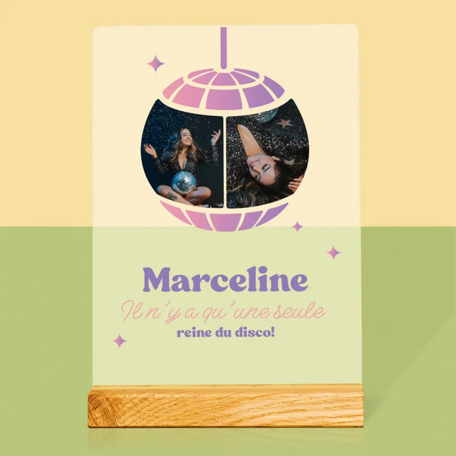 Collage Photo: La Reine Du Disco - Impression Sur Verre Acrylique