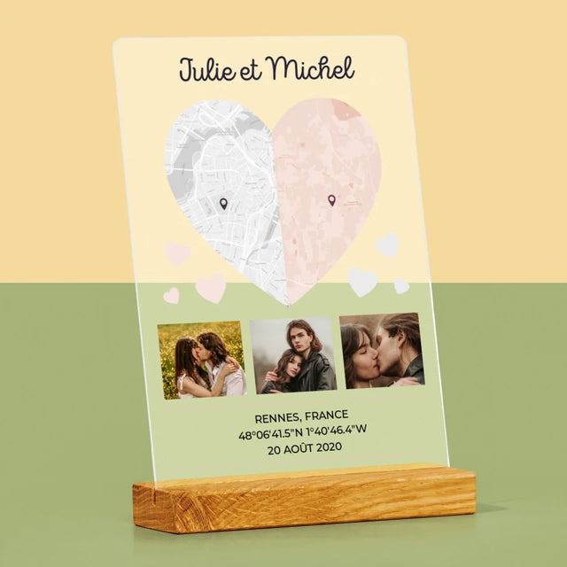 Plan De Ville: Deux Moitiés De Coeur
- Impression Sur Verre Acrylique