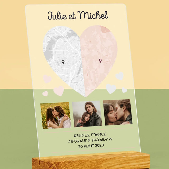 Plan De Ville: Deux Moitiés De Coeur
- Impression Sur Verre Acrylique