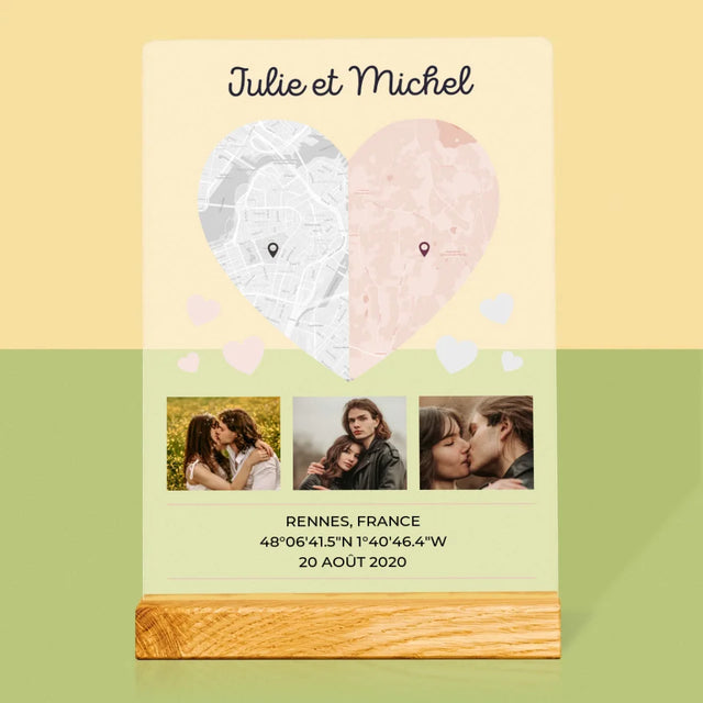 Plan De Ville: Deux Moitiés De Coeur
- Impression Sur Verre Acrylique