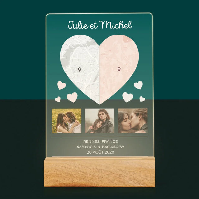 Plan De Ville: Deux Moitiés De Coeur
- Impression Sur Verre Acrylique