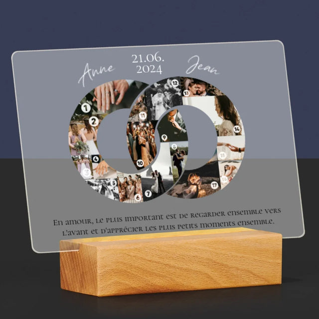 Forme Des Photos: Le Mariage - Impression Sur Verre Acrylique