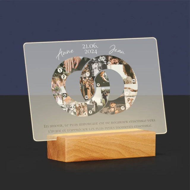 Forme Des Photos: Le Mariage - Impression Sur Verre Acrylique