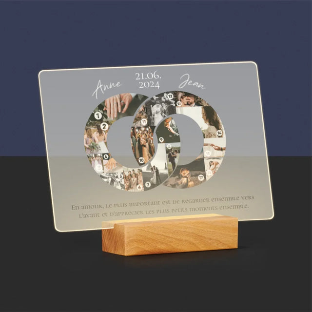 Forme Des Photos: Le Mariage - Impression Sur Verre Acrylique