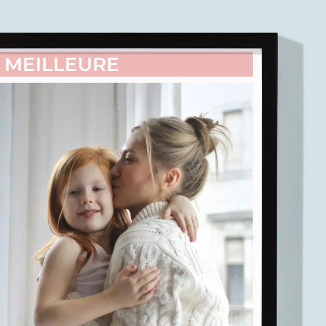 Collage Photo: Meilleure Maman, Collage - Impression Encadrée 30X40