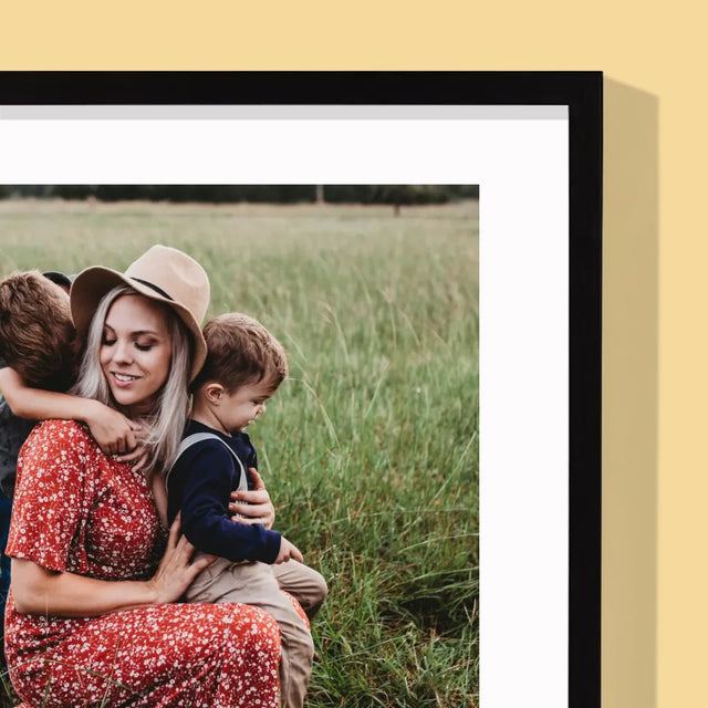 Photo Et Texte: Nous T'Aimons, Maman - Impression Encadrée 30X40