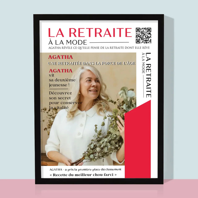 Couverture De Magazine: La Retraite À La Mode - Impression Encadrée 30X40