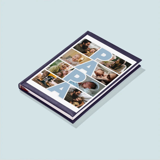 Collage Photo: Inscription Papa - Cahier De Notes