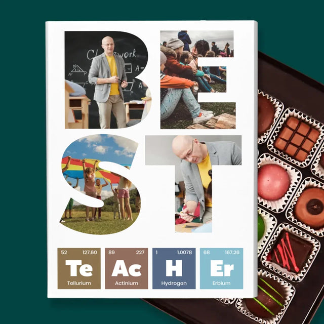 Collage Photo De Lettre: Best Teacher Les Éléments - Pralines