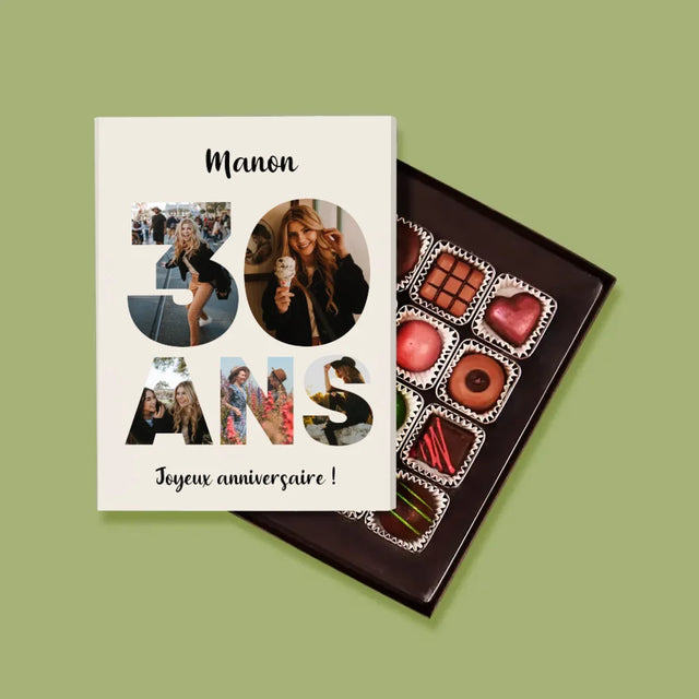Collage Photo De Lettre: 30 Ans - Pralines