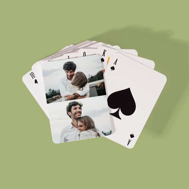 Collage Photo: Les 2 Photos - Cartes À Jouer