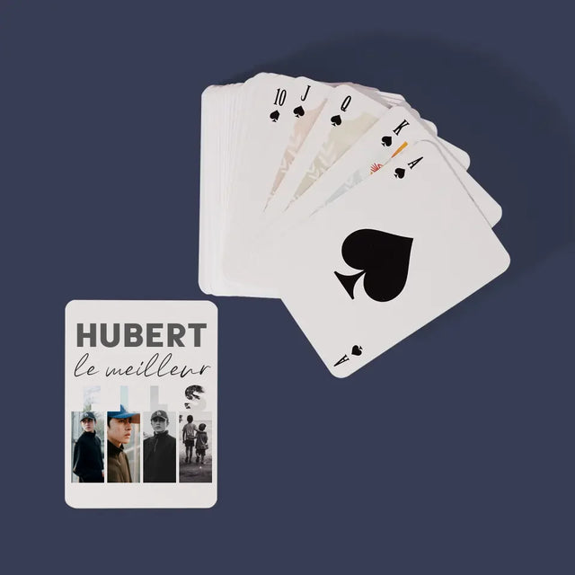 Collage Photo: Le Meilleur Fils - Cartes À Jouer