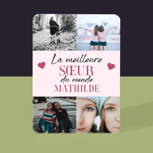 Collage Photo: La Meilleure Sœur - Cartes À Jouer