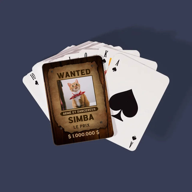 Photo Et Texte: Recherché - Un Animal - Cartes À Jouer