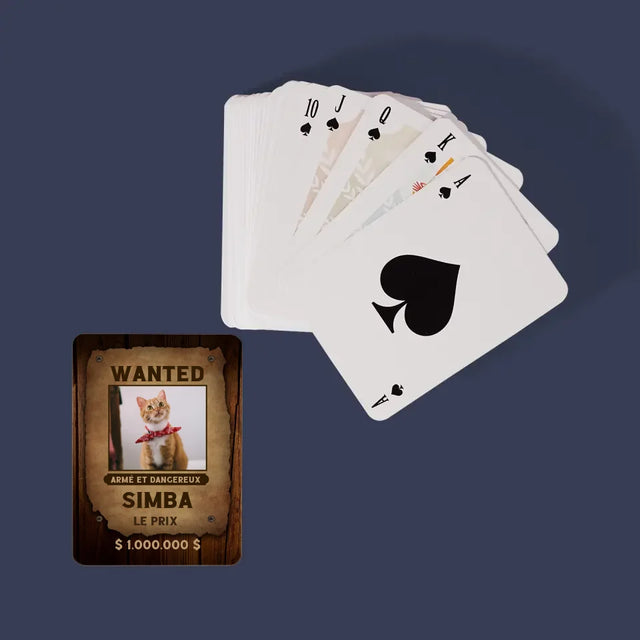 Photo Et Texte: Recherché - Un Animal - Cartes À Jouer