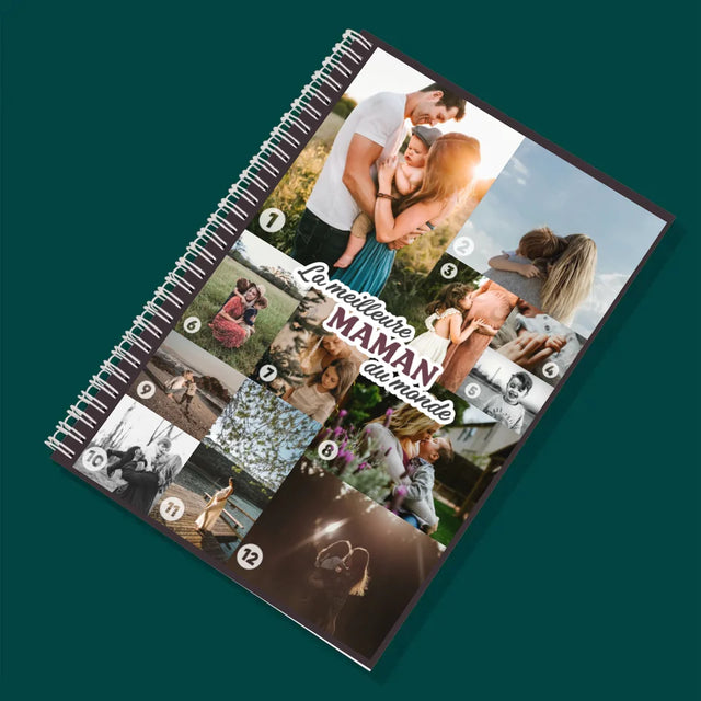 Collage Photo: La Meilleure Maman Du Monde - Planificateur À Spirales - Quotidien