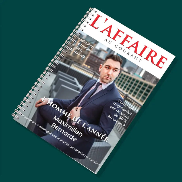 Couverture De Magazine: L'Affaire Au Courant: La Couverture De Magazine - Planificateur À Spirales - Quotidien