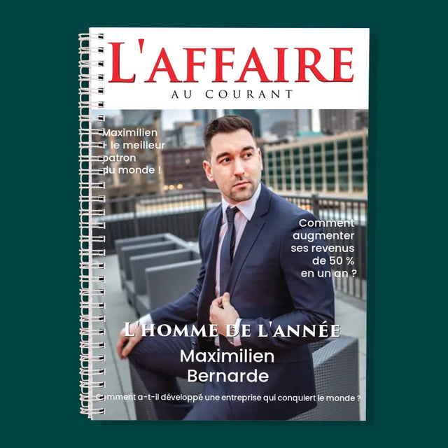 Couverture De Magazine: L'Affaire Au Courant: La Couverture De Magazine - Planificateur À Spirales - Quotidien