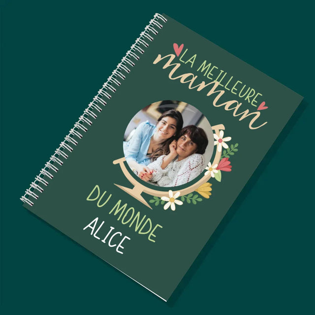 Photo Et Texte: La Meilleure Maman Du Monde - Planificateur À Spirales - Quotidien