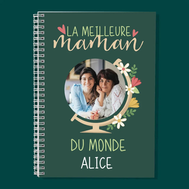 Photo Et Texte: La Meilleure Maman Du Monde - Planificateur À Spirales - Quotidien