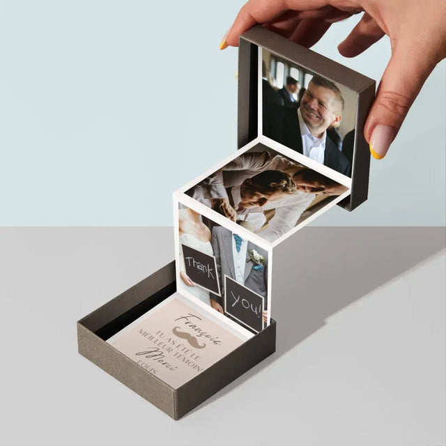 Collage Photo: Merci, Collage De Photos Pour Le Témoin - Ensemble De Photos