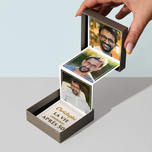 Collage Photo: La Vie Commence À 50 - Ensemble De Photos