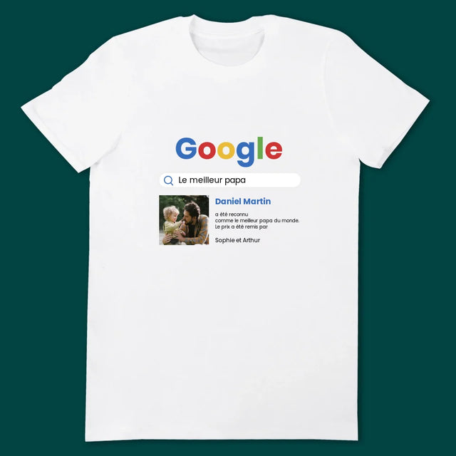 Photo Et Texte: Score Google Des Meilleurs Parents - T-Shirts Pour Couples