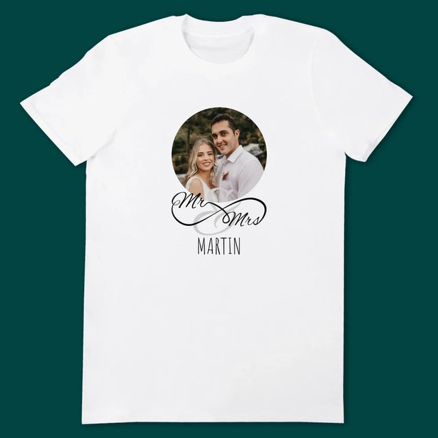 Photo Et Texte: Mr & Mrs - T-Shirts Pour Couples