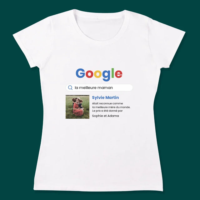 Photo Et Texte: Score Google Des Meilleurs Parents - T-Shirts Pour Couples
