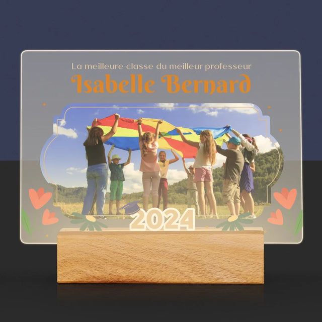 Photo Et Texte: La Meilleure Classe - Impression Sur Verre Acrylique