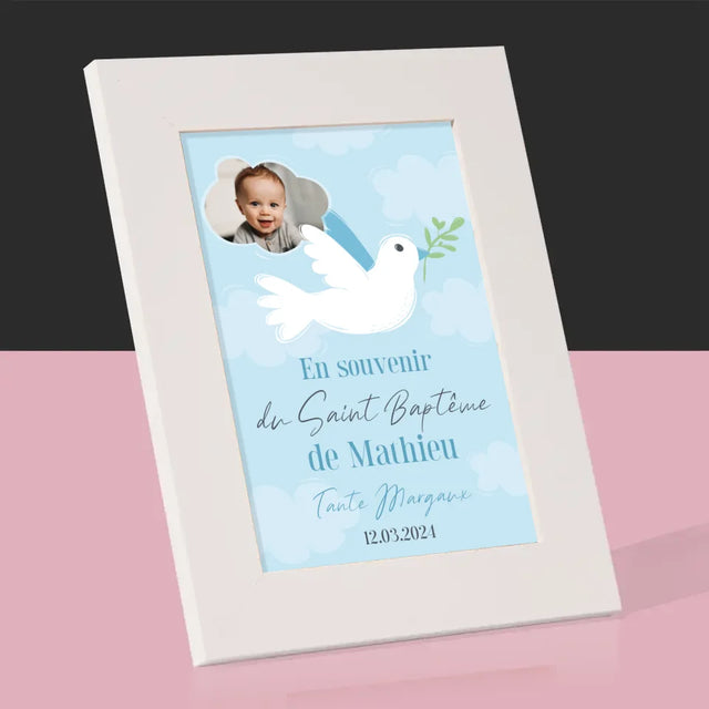 Photo Et Texte: Souvenir De Baptême - Cadre Photo