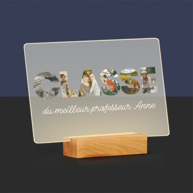 Collage Photo De Lettre: Une Classe - Impression Sur Verre Acrylique