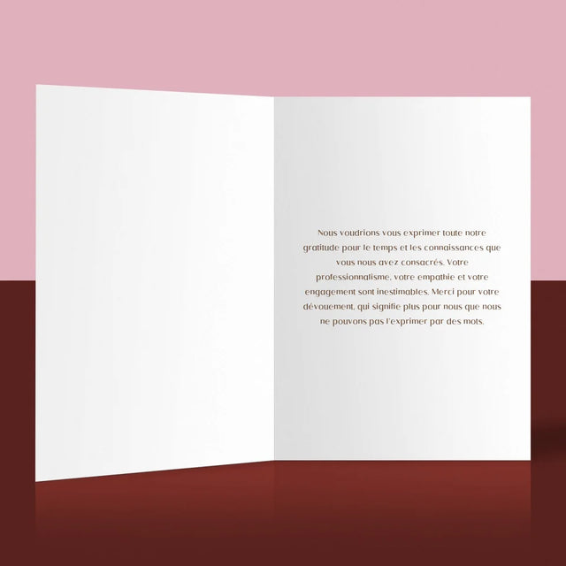 Photo Et Texte: Certificat Du Meilleur Enseignant - Carte De Vœux