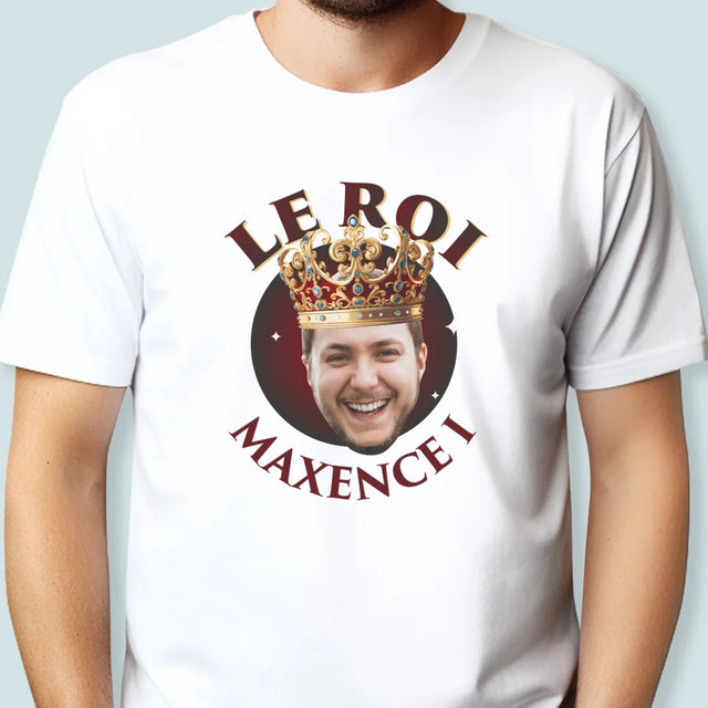 Photo Et Texte: Le Roi - T-Shirt Pour Hommes