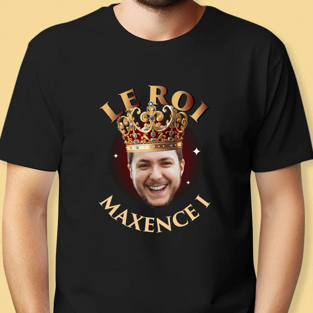 Photo Et Texte: Le Roi - T-Shirt Pour Hommes