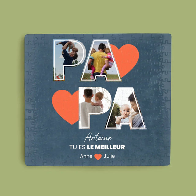 Collage Photo: Papa Est Le Meilleur - Casse-Têtes