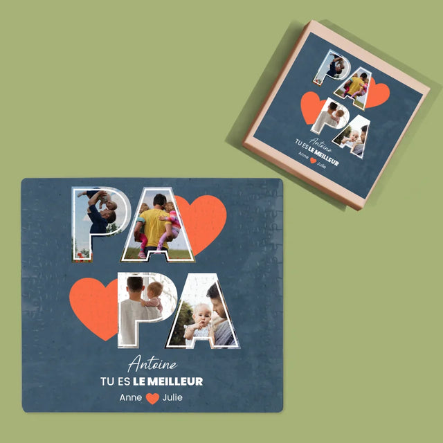 Collage Photo: Papa Est Le Meilleur - Casse-Têtes