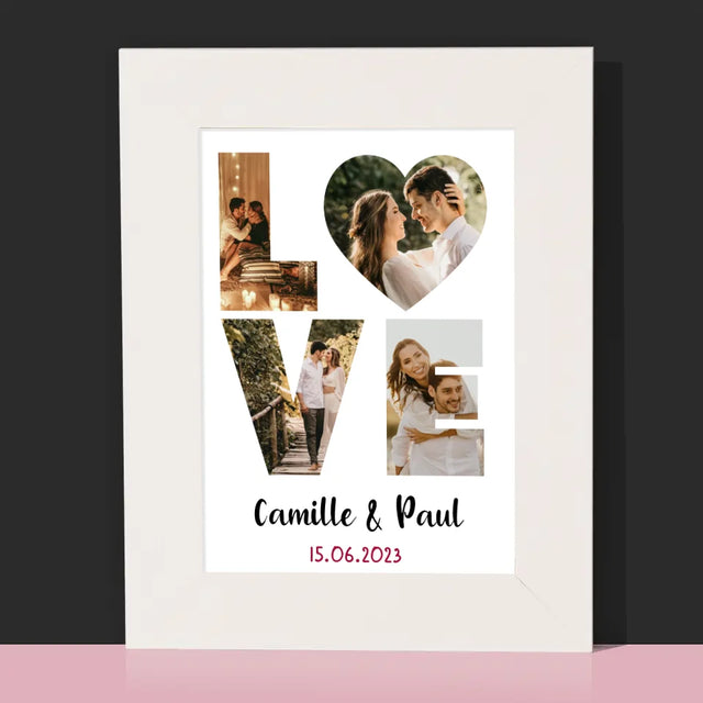 Collage Photo De Lettre: Love De Tes Photos - Cadre Photo