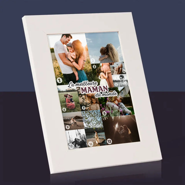 Collage Photo: La Meilleure Maman Du Monde - Cadre Photo
