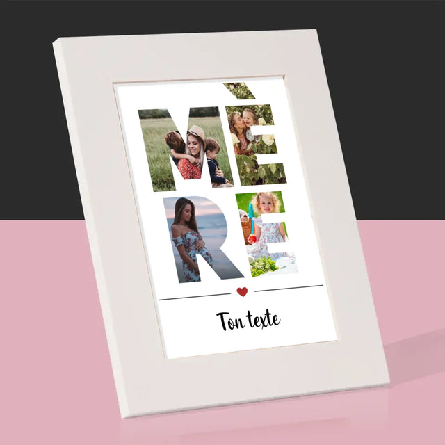 Collage Photo De Lettre: Mère Des Photos - Cadre Photo