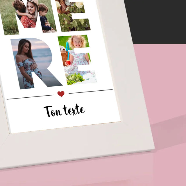 Collage Photo De Lettre: Mère Des Photos - Cadre Photo
