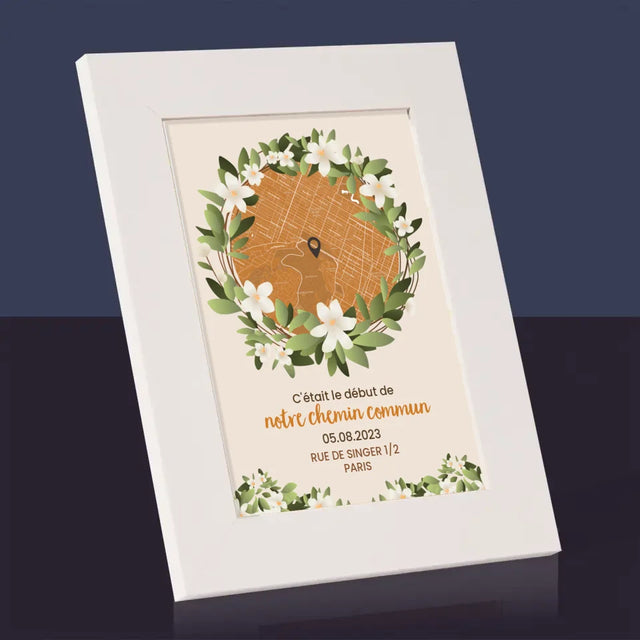 Plan De Ville: Début D'Un Chemin Commun - Cadre Photo