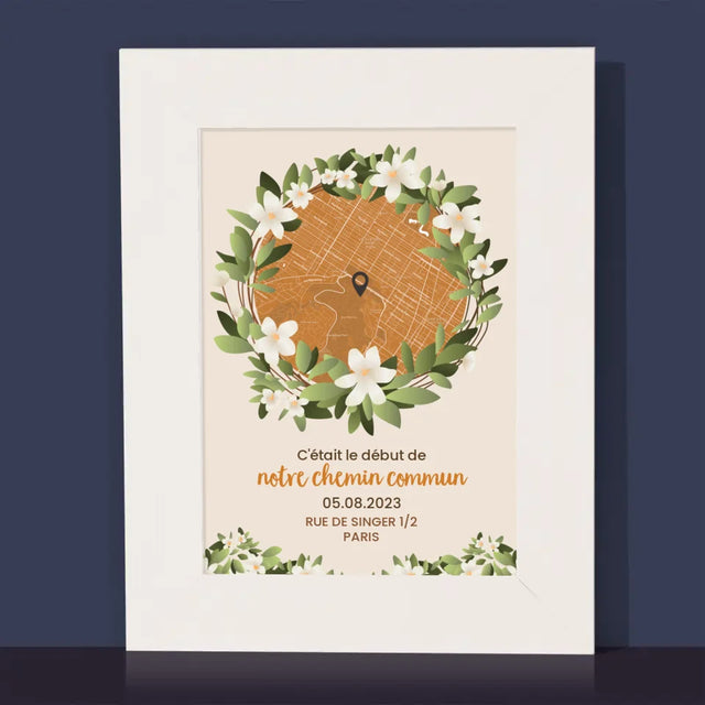 Plan De Ville: Début D'Un Chemin Commun - Cadre Photo