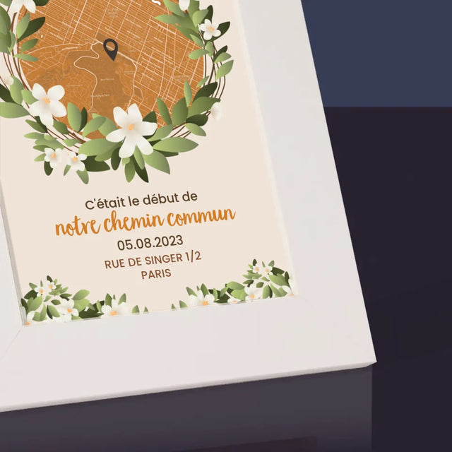 Plan De Ville: Début D'Un Chemin Commun - Cadre Photo