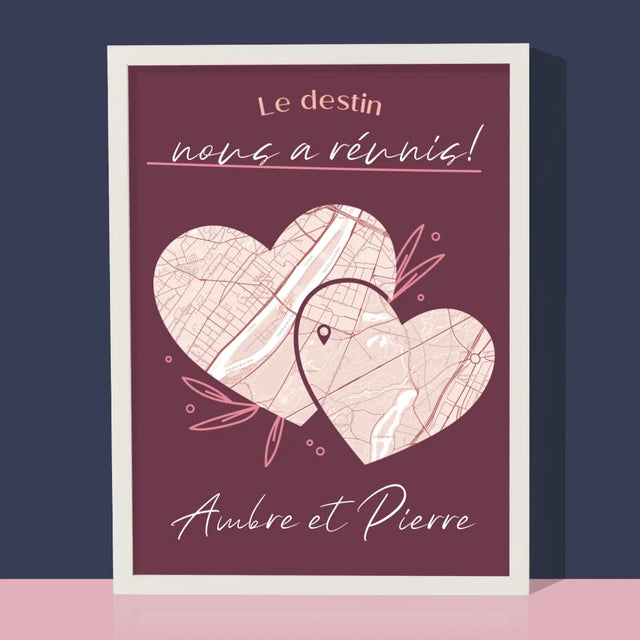 Plan De Ville: Le Destin - Impression Encadrée 30X40