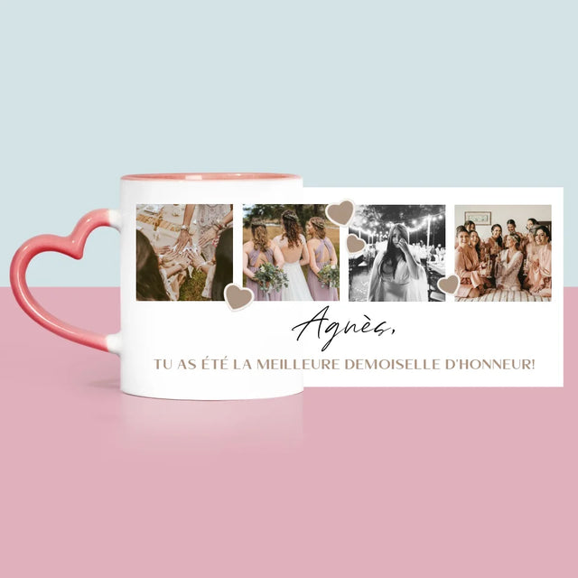 Collage Photo: Merci, Collage De Photos Pour Demoiselle D'Honneur - Le Mug