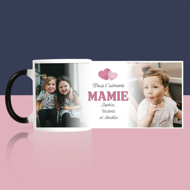 Collage Photo: Nous T'Aimons Mamie - Le Mug