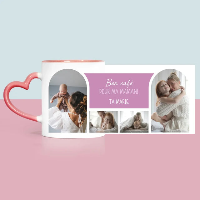 Collage Photo: Bon Café Maman - Le Mug