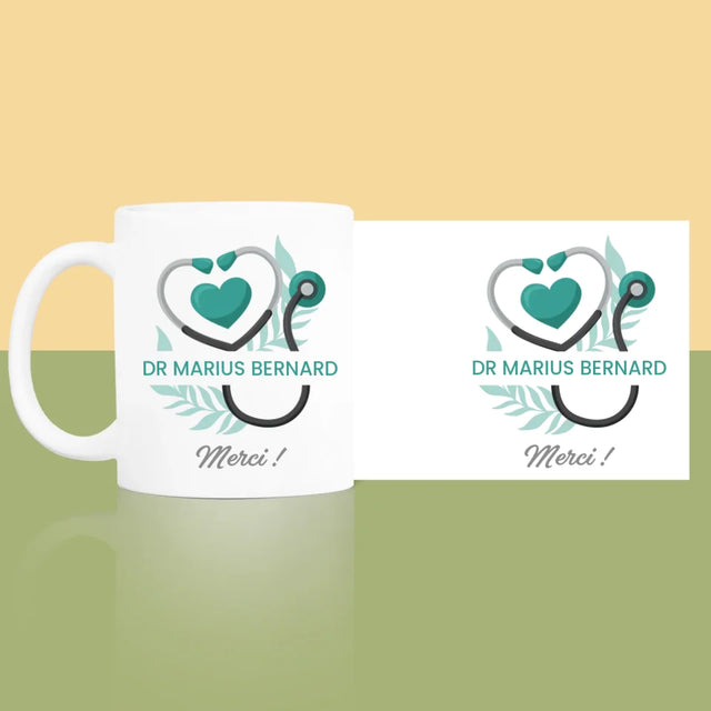 Monogramme: Médecin, Merci - Le Mug
